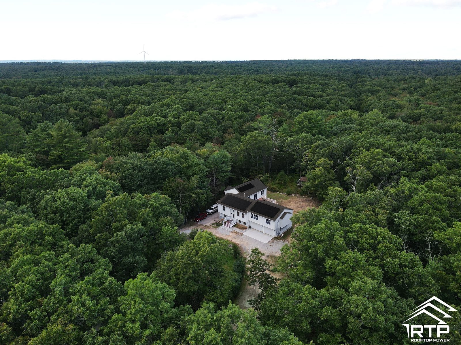 Rooftop Power drone survey of a finished system