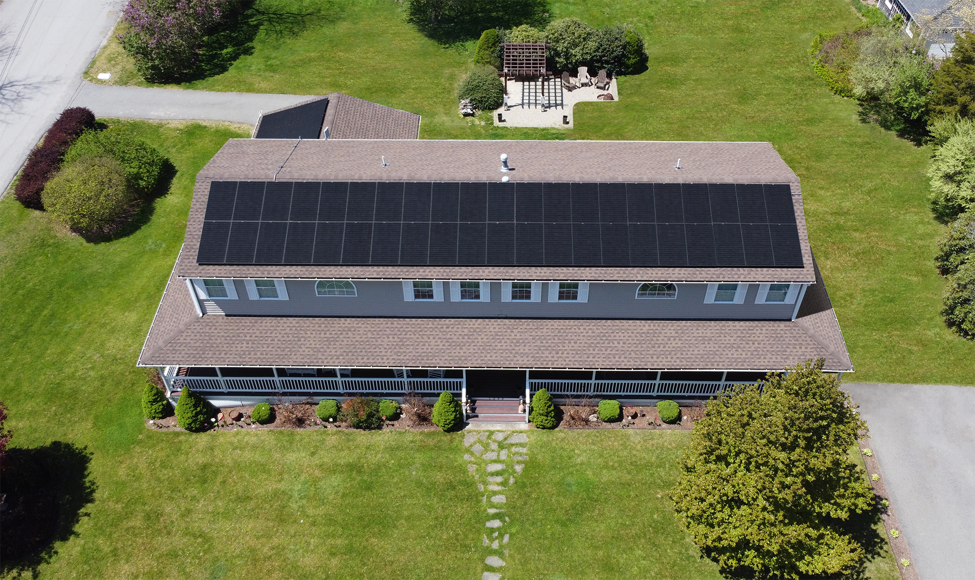 Rooftop Power install, Rhode Island