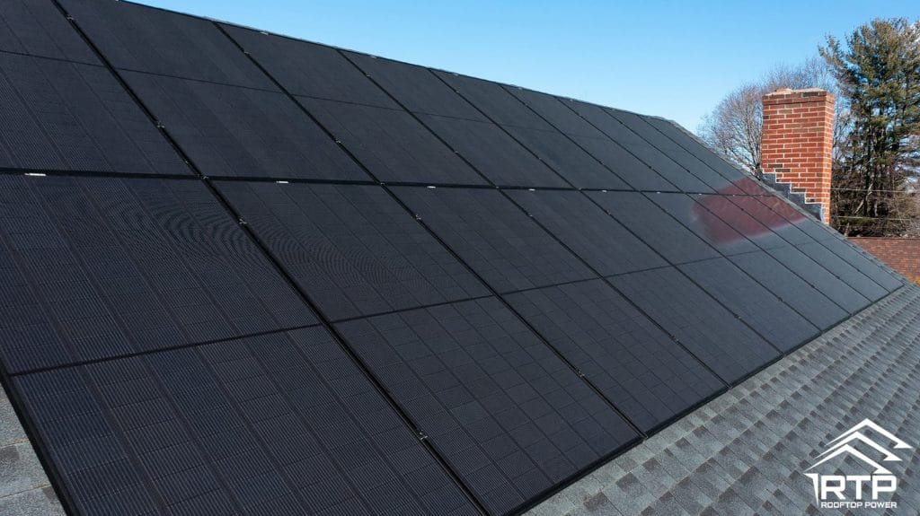 Completed Rooftop Power solar installation in Johnston, RI