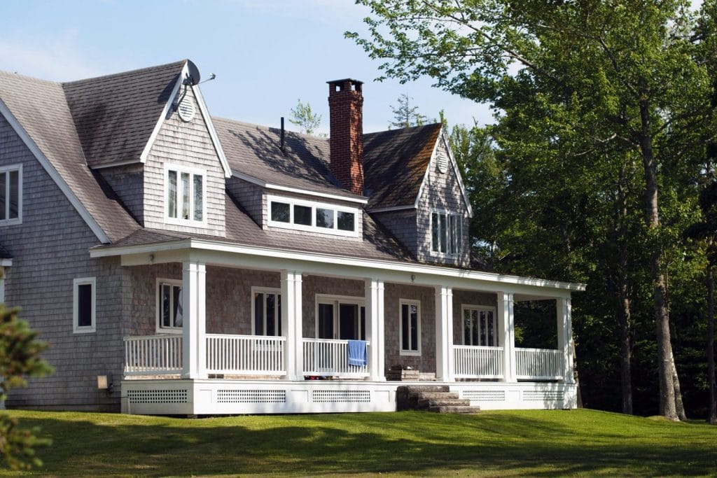 Massachusetts home with solar panels and battery storage potential.